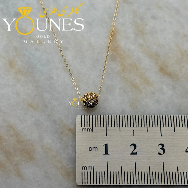 گردنبند طلا ساکورا گوی مینیمال